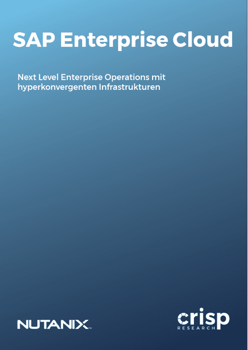 SAP Enterprise Cloud – Next Level Enterprise Operations mit hyperkonvergenten Infrastrukturen
