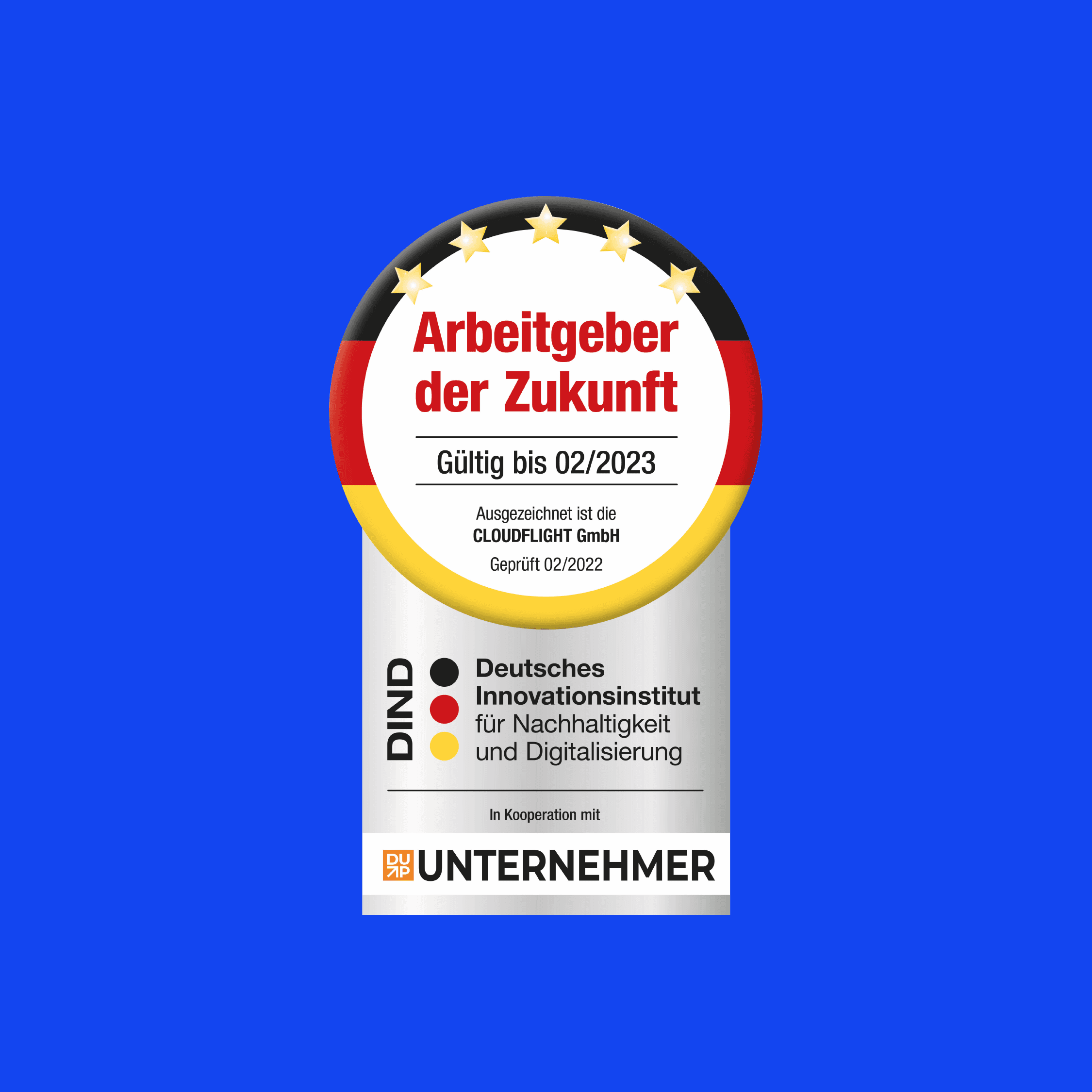 Cloudflight nominated Employer of the Future by the German Institute of Innovation